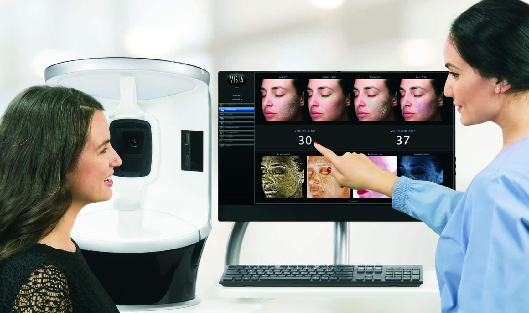 VISIA skin analysis consultation at Infini Cosmetic Scottsdale